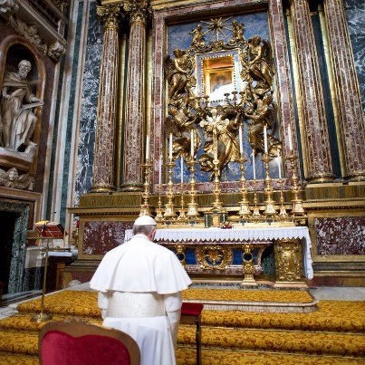프란시스코 교황님의 기도.JPG